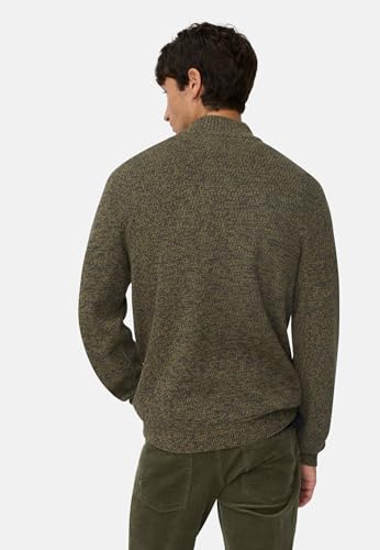camel active Herren Strick-Troyer mit melierter Struktur Waldgrün, menswear-4XL – Ansicht 4