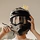 iplusmile Motorradhelm Krone: Helm Krone Crystal Golden für Motorradfahrer Biker Skifahrer - Perle Strasssteine Selbstklebende Motorradhelmdekoration für Skihelm Fahrradhelm Motorradhelm