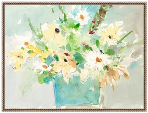 Amanti Art Framed Canvas Wall Art 23x30 Garden Inspiration II