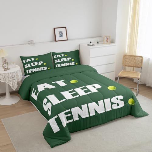Image of Feelyou Tennis Comforter Set Full Size Bedding Set for Girls Boys