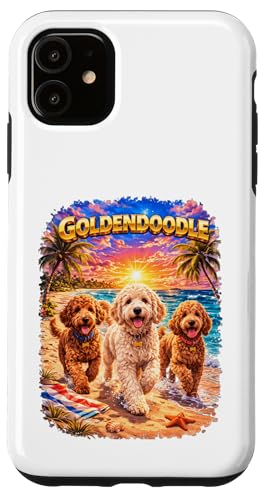 Goldendoodle �r�[�` �ʔ��� �� �q�� ���l �g���s�J�� �T���Z�b�g �X�}�z�P�[�X iPhone 11 �p