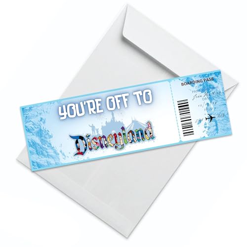 BENELSA Travel Ticket Greeting Card (3 Pack) - Multicolor, 19cm x 19cm - Birthday, Travel, Surprise Card