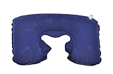 Tipo: almohada de viaje Dosige Almohada Inflable,Almohada de Flocado,Almohada Cervical de Salud,Almohada de Cuello,Almohada en Forma de U Size 44 * 27.2cm (Azul Oscuro)