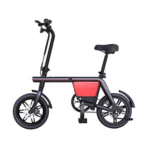 cmn Bicicleta eléctrica plegable para exteriores para el cuerpo de la bicicleta para adultos 3 modos, marco de aluminio y frenos de disco Velocidad máxima 20 km/h Batería unisex Batería de litio ex