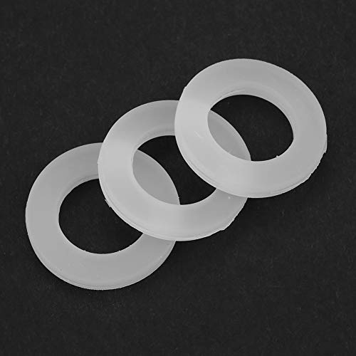 Flat Gasket Washer Circle Silicone White Flat Rubber Washers Replacement Circle Silicone O Rings for Pipe Water Tap Connection 12 Pieces (3/4 inch) - Image 4
