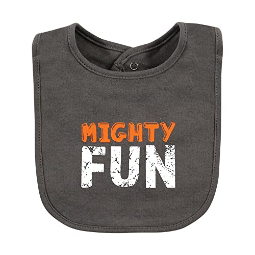 Image of Hudson Baby Unisex Baby Cotton Bibs, Dino Roar, One Size