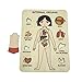 Giocattoli di Anatomia per Bambini, Set di Giochi di Anatomia per Ragazze, Puzzle del Corpo Umano, Giocattoli di Puzzle in Legno, Puzzle di Organi di Parti del Corpo per Bambini