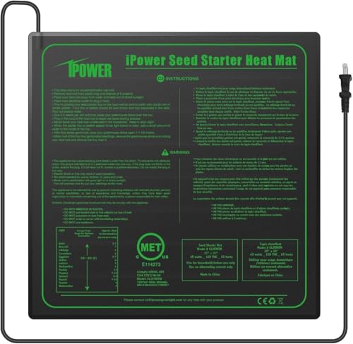 iPower 20" x 20" Waterproof Durable Seedling Heat Mat Warm Hydrop...