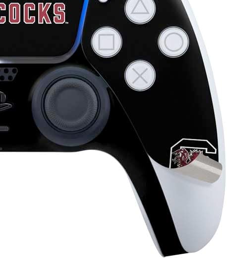 Skinit Decal Gaming Skin Compatible with PS5 Bundle - Officially Licensed University of South Carolina Gamecocks Black Design