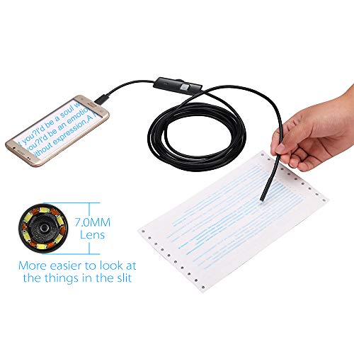 DECDEAL 7 MM 6 LED Lente Endoscópio IP67 À Prova D 'Água Inspeção Endoscópio Tubo de Cobra Fio Câme