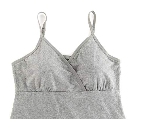 Zumiy Pregnancy Breastfeeding Top, Maternity Nursing Tank Tops Seamless Cotton Basic Vest Sleeping Breastfeeding Bra #TOP2