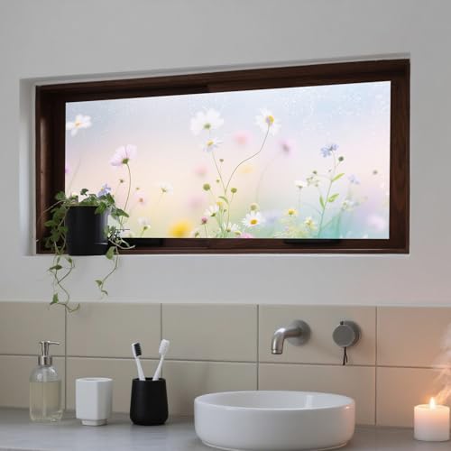 Vinilo Decorativo para Ventana IVN con Diseño Floral Suave miniatura 7