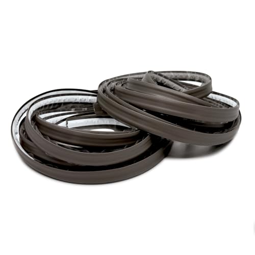 Image of InstaTrim New & Improved Self-Adhesive Caulk Trim, 1 /2 inch x 10', 2-Pack, Flexible, Water Resistant, Stain Resistant for Bathroom, Floors, Walls, DIY Project, Bronze | Two bronze 1 /2 in x 10 ft self-adhesive trim rolls resist water and stains for tubs, floors, walls, counters, and DIY use.