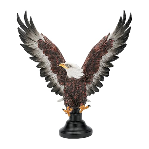 Estatua Águila Calva de Resina 12 Pulgadas Decorativa