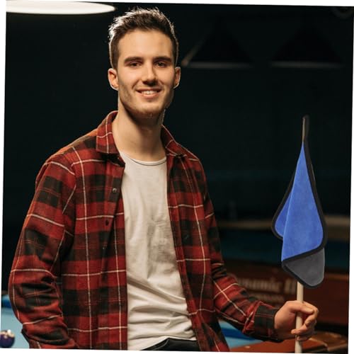 Toddmomy 5pcs Pole Cloth Towel Professional Pools Cue Shaft Polisher Pool Stick Shaft Cleaner Billiard Pole Cleaner Accessories Cleaning Cloth Billiards Coral Fleece