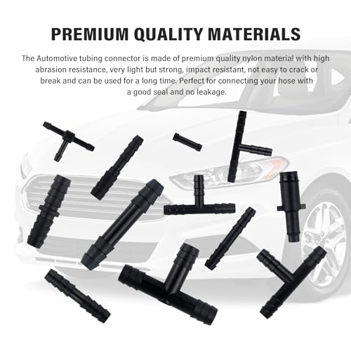 Image of 64PCS Vacuum Line Connectors Kit,Heat Resistant 240℃ (460℉) Vacuum Hose Connector Assortment for Tightly Connecting Vacuum Lines,Silicone Vacuum Hose,Multiple Size Vacuum Tube Fittings (64PCS)