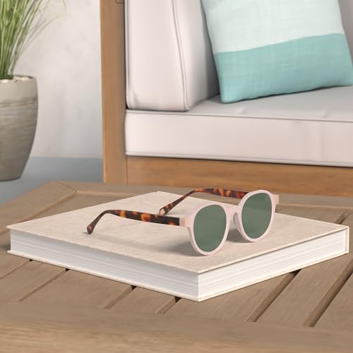 Vintage Round Acetate Polarized Sunglasses Hard Frame Designer Eyewear For Women Men2