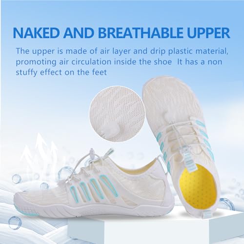 Image of SIOSNETA Hike Barefoot Shoes for Women Men, Breathable Non-Slip Athletic Footwear, Wide Toe Water Shoes for Hiking, Non-Slip Neuropathy Shoes for Women Men, Grounded Comfort wear
