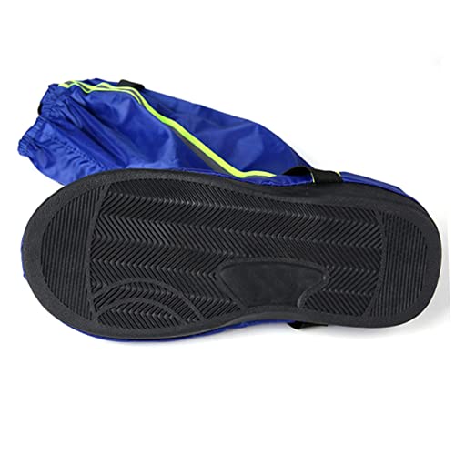Cubrecalzados impermeables para hombre y mujer Angoily, de tela oxford azul reflectante, para lluvia, nieve y actividades al aire libre miniatura 7