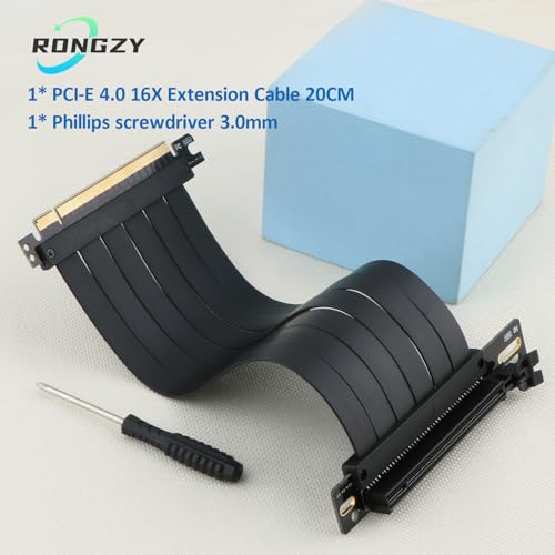 Cable riser PCI-E 4.0 16X de doble ángulo recto RongZy para evitar pérdidas de señal 7