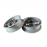 BE-TOOL 2PCS Garage Door Cable Drums, 530LBS Load Capacity, Smooth Quiet Operation for 8FT Garage Doors