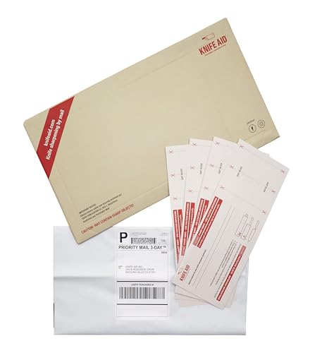 Knife Aid Professional Sharpening Service by Mail, 5 Knives