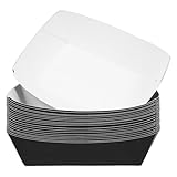 GALPADA 20 Stück Einweg Kraftpapier Schachteln für Heiße Speisen Ölbeständig und Einfach zu Tragen für Takeaway und Mahlzeitenvorbereitung Zufällige Farbe