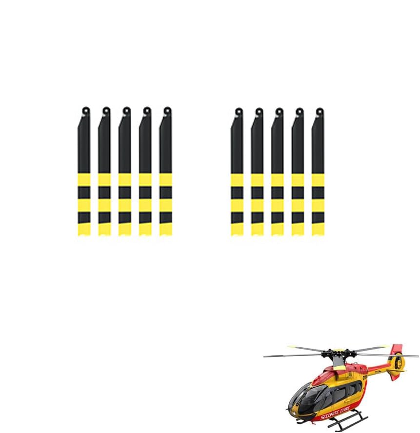 WDDSPSH 2 Pairs of Main Rotor Blades for RC Helicopter C138 C190 C189 C186 C032 C123 C129 V2 K127 K170 (C190)