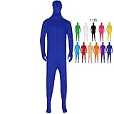【コスプレホリック】全身タイツ コスプレ 23色 男女兼用 130-190cm ハロウィン・文化祭に最適！ (青, XL)