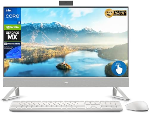 Image of Dell Inspiron 7000-Series All in One 27 inch FHD Touchscreen Desktop Computer for Business, 13th Gen Intel 10-Core i7-1355U(Upto 5.0 GHz), 32GB RAM, 1TB SSD, NVIDIA GeForce MX550, WiFi 6E, Windows 11 Pro