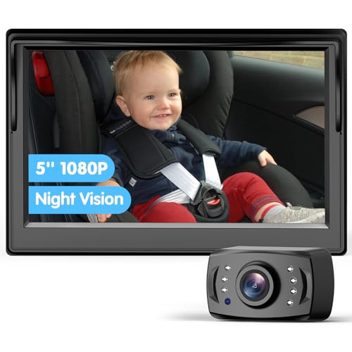 Image of Itomoro Baby Car Camera with 5''HD Display, Car Camera for Baby with Night Vision Function Baby Backseat Camera to Observe The Baby's Movements at Every Moment…