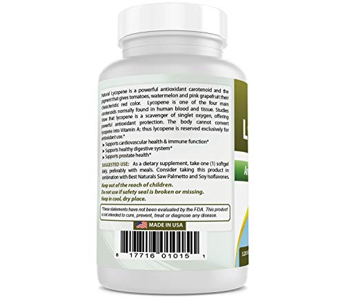 Best Naturals Lycopene 10 Mg 120 Softgels #TOP6