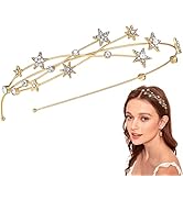 Beaupretty Star Headband Rhinestones Star Halo Crown Headband Goddess Crown Fashion Headpiece Tia...