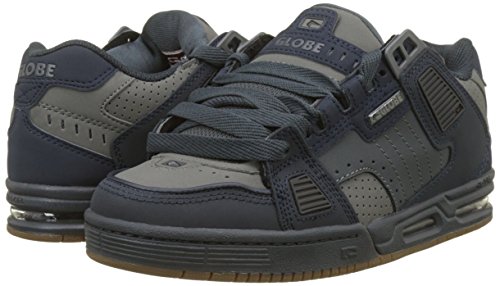 Image of Globe Men's Sabre Skateboarding Shoes, Grey Ebony Dark Shadow 20346, 6 US