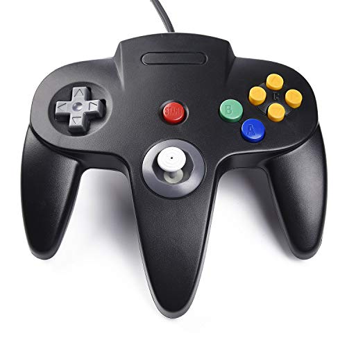 Controlador clássico N64, SAFFUN N64 com fio USB para PC, joystick, joystick de jogo com fio USB N64