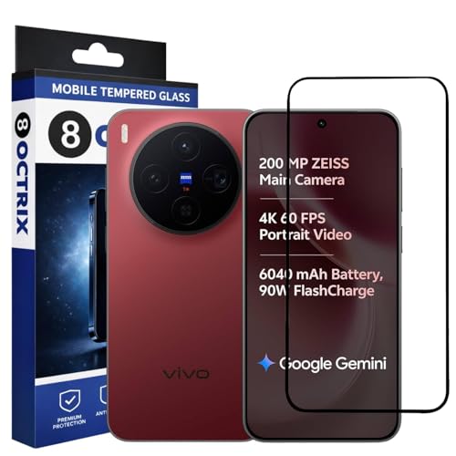 Image of Military-Grade Gorilla Tempered Glass Screen Protector Compatible for Vivo X300 with Edge to Edge Coverage - Case Friendly, Anti-Scratch & Bubble-Free Installation Kit