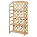 Outsunny Scaffale Portapiante Pieghevole con 4 Mensole Regolabili, Arredamento da Giardino e Casa in Legno, 67x33x123cm