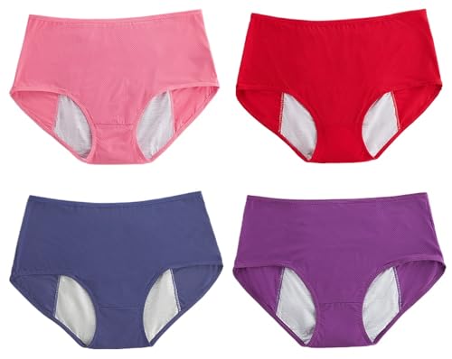 Image of Leakproof Ladies Underwear,Incontinence Underwear for Women,Leak Proof Panties for Women Over 60