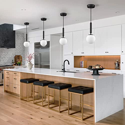 Éclairage de Pendentif Noir Mat Luminaire Moderne pour Plafond Bas - 4