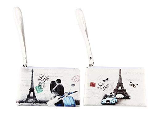 DISOK Lote de 12 Portatodo Retro Paris - Detalles Originales Bodas