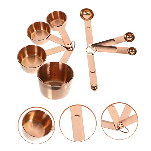 COLLBATH 1 Conjunto Conjunto De Copo Medidor De Colher Medidora Copos Medidores De Cobre Copos Medid