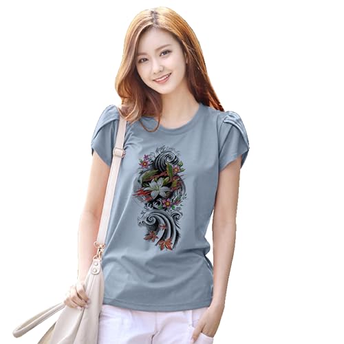 Image of Venisa Lycra Printed Casual Wear Tshirt