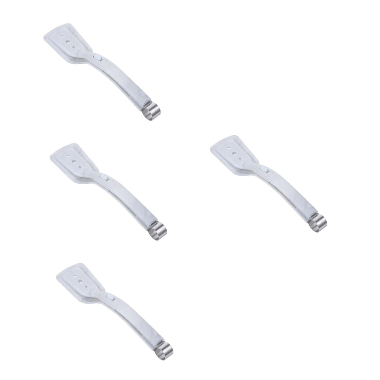 IMIKEYA 4pezzi Spatola in Silicone Con Pinza Per Cottura Antiscivolo e Perfetta Per Bbq e Cucina Per Girare e Servire Alimenti Design Pratico e Facile Da Pulire