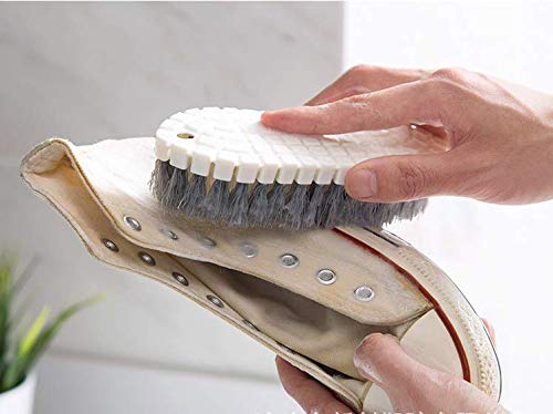 store Naidev Kitchen Stove Cleaning Brush Bendable Sink Brush Bath Tile Brush Bathroom Clothes Brush No Dead End Floor Brush (White and Grey) 2