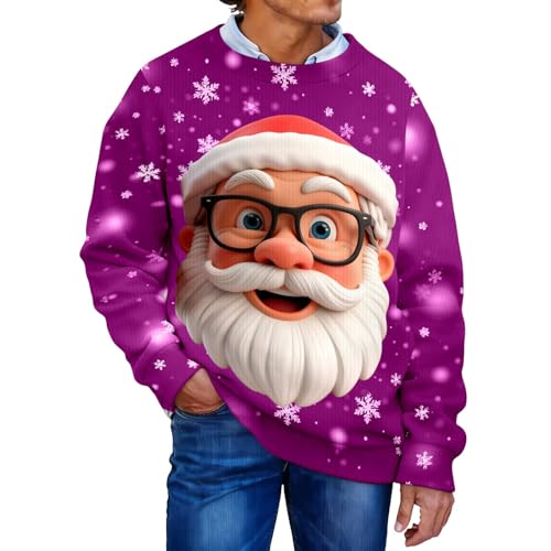 Sweat-shirt col rond épais homme idéal pour les soirées de fêtes