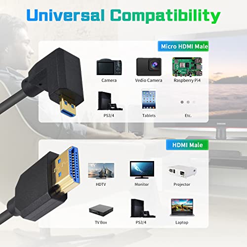 Duttek Hdmi to Micro Hdmi 2.1 Coiled Cable 1.2m, Hdmi 2.1 ultra high-speed 48Gbps,Supports 8K@60Hz, 4K@120Hz - Image 4