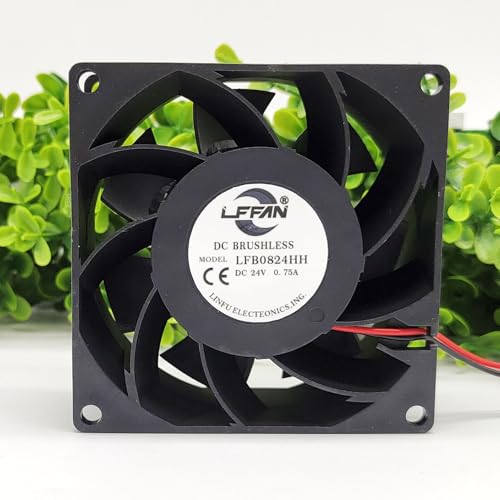 Ventilateur 24V évite la surchauffe des onduleurs industriels 8cm
