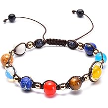Miniverse Bracelet, Solar System Bracelet, The Eight Planets Guardian Star Bracelets, Universe Bracelet Planet Miniverse Bracelet, Natural Stone Beads Bracelet