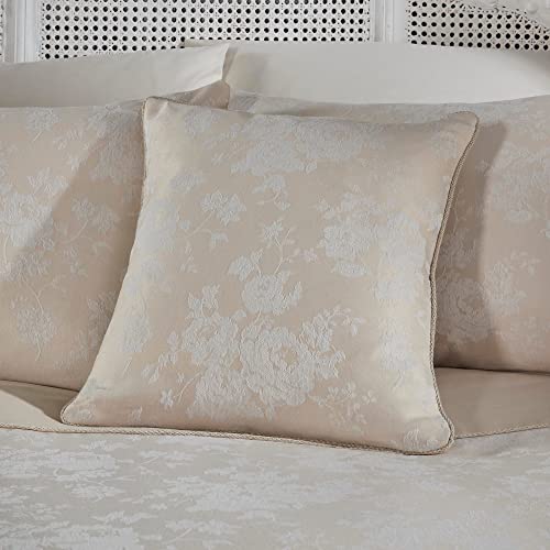 Dreams & Drapes Woven - Imelda - Jacquard Cushion Cover - 43 x 43cm in Ivory