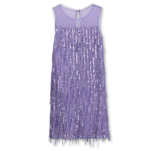 Speechless Girls' Sleeveless Fringe Sequin Party Dress2